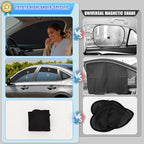 ZATOOTO Car Window Shades Custom Fit for Toyota Camry 2018-2023 4-Pack Car Window Covers with 100% UV Protection and Total Blackout Privacy Heat Insulation for Family Travel Baby and Pet Safety