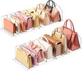 Lifewit Purse Organizer for Closet, Clear Handbags Storage Organizer, Adjustable Clutch Purse Storage Organizer Holder for Cl