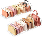 Lifewit Purse Organizer for Closet, Clear Handbags Storage Organizer, Adjustable Clutch Purse Storage Organizer Holder for Cl