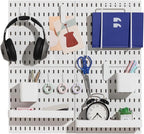 Keepo Pegboard Accessories, Peg Board Accessory Kit for Wall Organizer, Container, Racks, and Pegboard Hooks, Peg Board Shelv