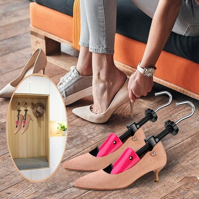 eachway Shoe Stretcher Shoe Trees,Adjustable Length & Width for Men and Women（For Women's 5.5-10