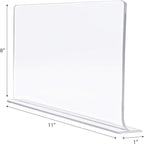 Sorbus Acrylic Adhesive Shelf Divider Organizers, w/Self Adhesive Tape, Great for Closet Organization, Clothes, Linens, Purse
