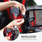 Linskip Door Cup Holder Expander Compatible with Jeep Wrangler JK JKU 4/2Door 2007-2010, 2 in 1 Multi-Function Cell Phone Mount, JK Interior Accessories(Black)