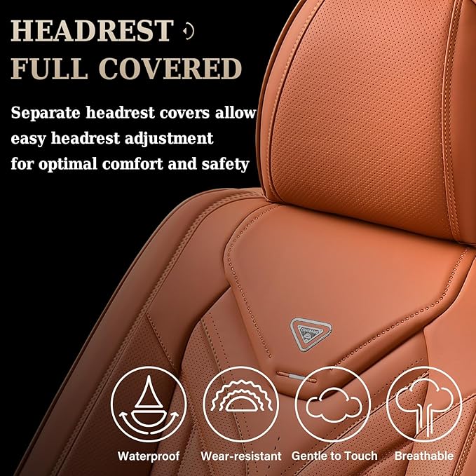 Coverado Seat Covers, Car Seat Covers Front Seats, Leather Seat Covers for Cars, Automotive Seat Covers Car Seat Protector Ca