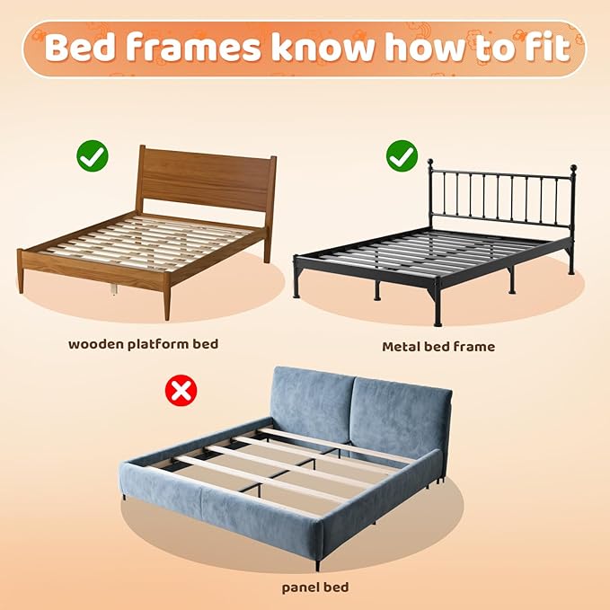 omzer Bed Guard Rail for Toddlers - 47inch Foldable & Adjustable Height Baby Bed Safety Side Rails - Large Toddler Crib Raili