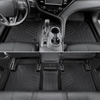 Floor Mats for Toyota Camry 2018-2024, All Weather Floor Mats Trunk Cargo Liner and Door Sill Guards Accessories, Full Coverage Set (Not fit AWD or Hybrid Models)