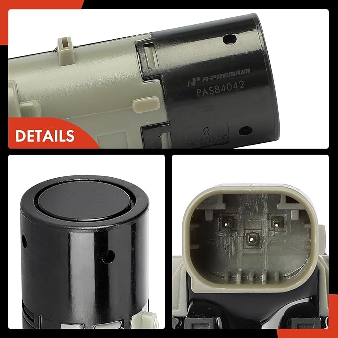 A-Premium 4-PC Front Reverse Backup Parking Assist Sensor Compatible with Select BMW Models - X5 2000-2006, 525i 2004-2007, 5