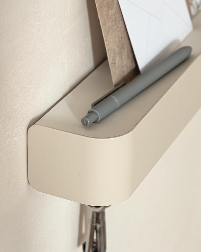 Kazai. Key Holder for Wall 'Tone' | Minimalist Key Hooks Design from Berlin | Modern Key Hanger with Metal Shelf | Key Hook W