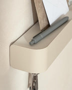 Kazai. Key Holder for Wall 'Tone' | Minimalist Key Hooks Design from Berlin | Modern Key Hanger with Metal Shelf | Key Hook W