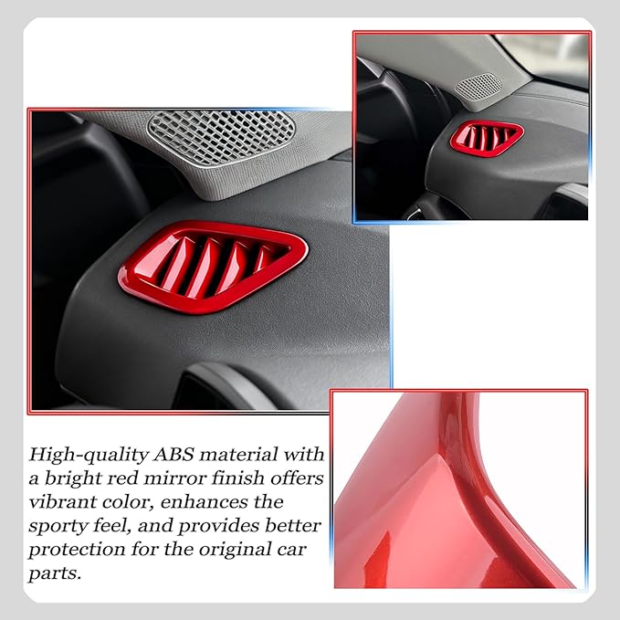 Dashboard Air Vent Cover, for kia k4 2024 2025 2026,Sport Interior Trim Accessories - Wine Red