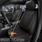 CAR PASS Waterproof Car Seat Covers Front Seats,Neoprene Seat Covers 3D Tyre Embossed,All-Weather Automotive Seat Cover Non-S