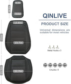 1 Pack Ventilated Cooling Car Seat Cover for Summer, 3D Air Mesh Breathable Leather Front Seat Protector with Storage Pocket,