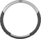 Cat® BigGrip Faux Gray/Black Leather Semi Truck Steering Wheel Cover, Fits RV and Big Rig Trucker, Steering Wheel Cover for Trucks 18 Wheeler - X-Large 17.5" - 18" Inches