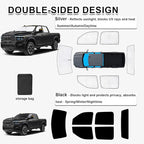 KMF 6pcs Thicken Sun Shades for Dodge Ram 2500 3500 Accessories 2010-2025, Custom Fit Full Car Window Covers Sunshade for Windshield Side Rear, UV Block Privacy for Camping Outdoor