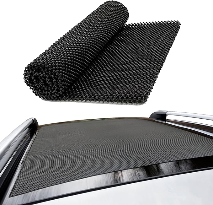 Car Roof Non-Slip Rug Pad, Roof Cargo Bag Protective Mat, PVC Car Roof Storage Bag Protective Mat, Roof Rack Accessory, for