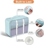 Packing Cubes for Travel - 8 Set Luggage Organizer Bags for Family, Mesh Breathable Travel Essentials Bags Set Durable Travel