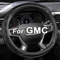 GIANT PANDA Steering Wheel Cover for GMC Sierra Acadia Terrain Yukon(3D Honeycomb-Black-Standard Size)