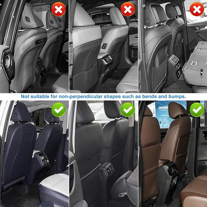 Back Seat Protector 2 Pack Fit For Acura ILX Car Kick Mats with Touch Screen Tablet Holder Storage Organizer Waterproof Dirt Proof Faux Leather Auto Accessories for Kids (1 Pair Black)