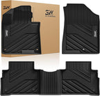 3W Floor Mats Fit Kia Sportage (Not Fit Hybrid or PHEV) 2023-2024 2025 2026 TPE All Weather Custom Fit Floor Liner for Kia Sportage 1st and 2nd Row Full Set Car Mats, Black