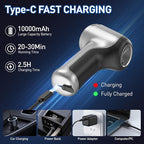 AHNR Handheld Car Vacuum Cleaner Cordless with Brushless Motor, 20000PA High Power Vacuum Cleaner & Air Duster, 3 in 1 Keyboa