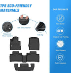 Nilight TPE Floor Mats for Ford Explorer 6 Seats 2020 2021 2022 2023 2024 2025 2026,All Weather Custom Fit Heavy Duty Floor Liners