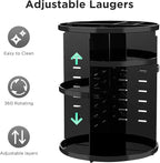 HBlife 360 Rotating Makeup Organizer Adjustable Carousel Large Capacity Revolving Perfume Organizer Skincare Organizers Cosme