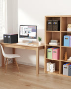 Oterri Cardboard File Organizer Box for Hanging File Folders Letter Size,File Box for Computer Desk,File Cabinet,Working Home