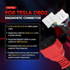 Autel Original TCAN003 Splitter Diagnostic Cable for Tesla Model 3, Y, S, X, 20 Pin + 12 Pin to 16 Pin OBDII Adapter OBD2