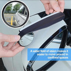 Blind Spot Mirror 2 Pcs Car Side HD Frameless Convex Mirror, 3x Larger Blindspot View, Wide Angle Rearview with Rain Guard for Family Car SUVs