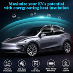 15% VLT Car Window Tint Film (20In x 20Ft), Blocks UV/IR Rays, 5-Layer PET Automotive Tints for Privacy Sun & Glare Protection Heat Blocking Scratch Resistant