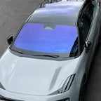 Charming Purple Blue Colorful Car Chameleon Windshield Tint Film 73.8% VLT Car Front Window Solar Protection Tint Color Change Window Film, 19.68" x 118.11"