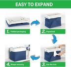 Bidtakay Extra Large Storage Baskets for Shelves 3 Pack Fabric Storage Bins for Organizing Linen Collapsible Organizer for Cl