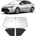 3PCS Car Window Shades Front Windshield Sun Shade Foldable Window Shade Custom Fit for 2020-2024 Toyota Corolla (Not for Corolla Cross) Shades for Front Windows Anti-UV Rays Block Heat