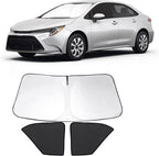 3PCS Car Window Shades Front Windshield Sun Shade Foldable Window Shade Custom Fit for 2020-2024 Toyota Corolla (Not for Corolla Cross) Shades for Front Windows Anti-UV Rays Block Heat