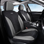 Coverado Automotive Seat Covers Full Set, Luxury Car Seat Covers, Leather Seat Covers, Mesh Design, Black Driver Seat Protect