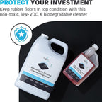 Zogics Rubber Flooring Cleaner and Degreaser – Cleaner Concentrate and Heavy Duty Degreaser for Rubber Floors and Mats, Biode