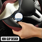 Microfiber Leather Steering Wheel Cover Large Size for Ford F150 F250 F350 RAM 4Runner Tacoma Tundra Sequoia Model S Model X,
