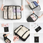 8 Set Packing Cubes for Suitcases Travel Luggage Packing Organizers,Travel Essentials Accessories Luggage Organizer with Shoe
