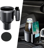 Car Cup Holder Expander, Cup Holder Insert, Cup Holder Extender Adapter for Car with Expandable Base, Interior Accessories Car Drink Holder Expander Compatible with 14-46 oz Bottles