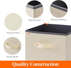 Lifewit Storage Cubes, Foldable Decorative Fabric Storage Baskets for Organizing Home Organizers with Handles for Shelves, Cl