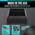 Heavy Duty Storage Organizer for Vehicle Trunk, Garage, Under Sink Organizer, Recycled Plastic, Made in USA (Black)