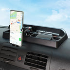 Aunginsy Center Console Dash Storage Tray Compatible with Hummer H3 2005-2009, Car Dashboard Multi-Functional Phone Mount Storage Box Dash Organizer Tray Insert with Mobile Phone Holder Accessories