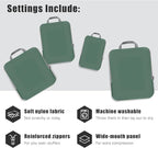 PANDA JOYS 4 Set Compression Packing Cubes Travel - Travel Accessories Expandable Packing Organizers for Carry On - Essential