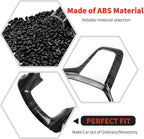 Steering Wheel Trim Cover Frame Decoration Interior Accessories Compatible with Chevrolet Silverado 2019-2023,for Chevrolet Tahoe 2021-2023,for Suburban SUV 2020-2023,Black wood grain