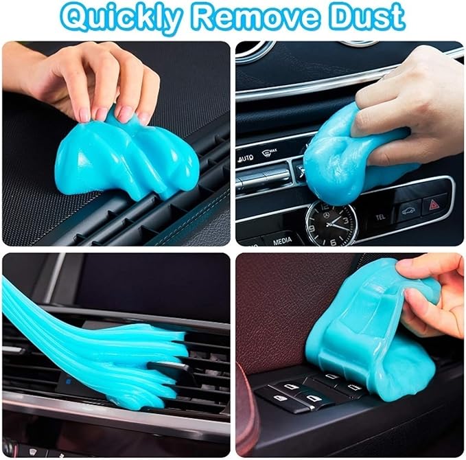 Car Cleaning Gel Slime - Mud for Interior, Keyboard & Remover, Car Wash Cleaning Tool(2pc)