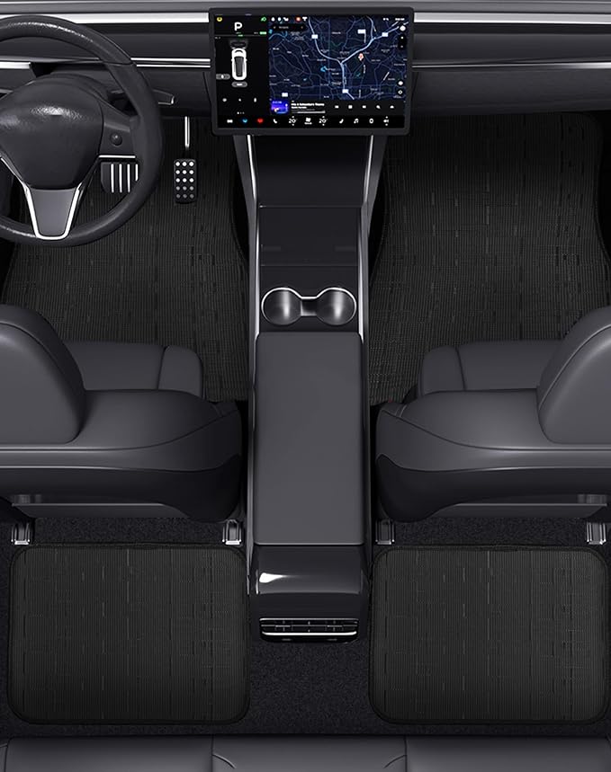 Ultra Durable Car Floor Mats, Premium PVC Coil All-Weather Automotive Floor Mats, Universal Fit with Anti-Slip Nibbs Backing,