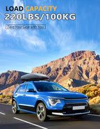 Tuyoung 220lbs Lockable Roof Rack Cross Bars Compatible with Kia NIRO 2023 2024 2025 2026 with Flush Side Rails, Heavy Duty Aluminum Anti Theft Black Roof Rails Crossbars Rooftop Cargo Carrier Luggage