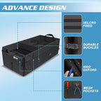 Sposuit Trunk Organizer with Insulated Leakproof Cooler Bag, 98L Collapsible Car Storage Large Trunk Organizer for Car SUV
