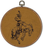 KSDUT Western Cowboy Horse Wall Art Decor - Brown Bucking Southwestern Wall Art Canvas Frame Hanging Prints, Mid Century Mode