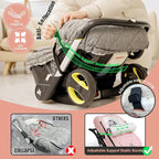 ACRABROS Car Seat Cover Baby: Winter Infant Carseat Canopy for Boy Girl Newborn, Zipper Peeping Window, Warm Cozy Cold Weathe